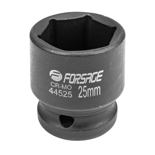 Головка ударная торцевая 25мм (6гр.), 1/2'' Forsage F-44525 неглубокая — фото товара на remkola.by