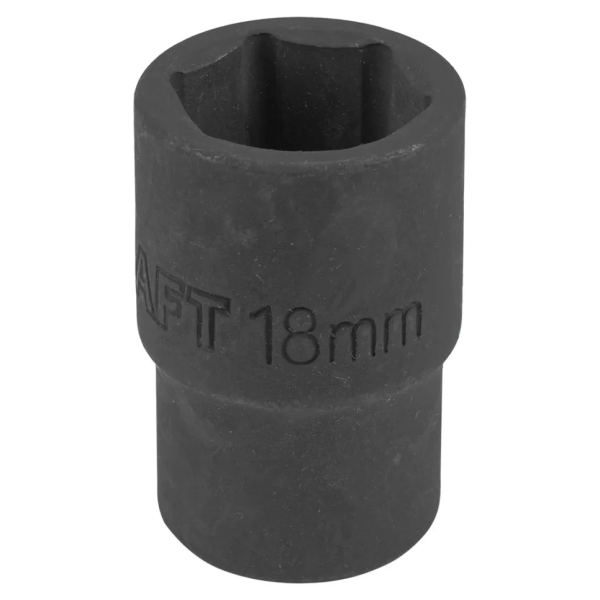Головка торцевая 18мм (6гр.), 1/2'' FORCEKRAFT FK-44518K короткая, неглубокая — фото товара на remkola.by