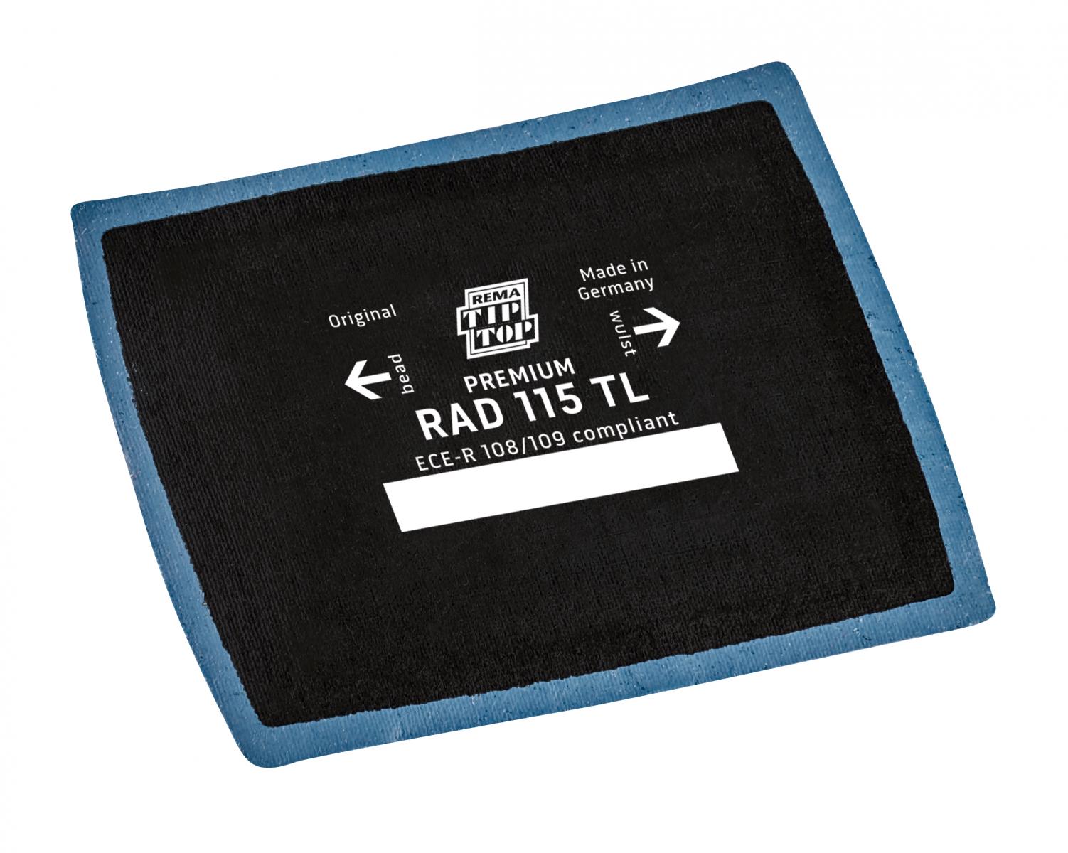 Пластырь радиальный RAD 115TL PREMIUM 75х115мм, 1 слой корда, упак. 20 шт.