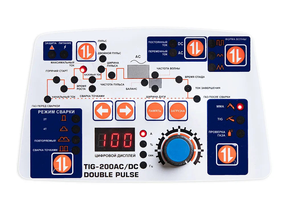 Сварочный инвертор GROVERS ENERGY TIG-200 AC/DC DOUBLE PULSE — детальное фото оборудования для СТО на remkola.by