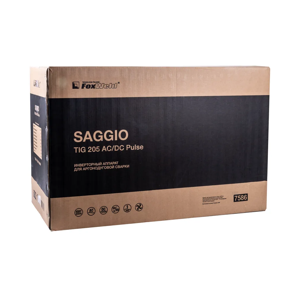 Аппарат аргонодуговой сварки Foxweld SAGGIO TIG 205 AC/DC Pulse — детальное фото оборудования для СТО на remkola.by
