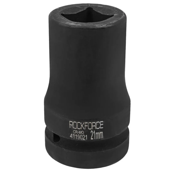 Головка ударная для футорки 1'', 21мм (4гр.) RockFORCE RF-4819021 неглубокая — фото товара на remkola.by