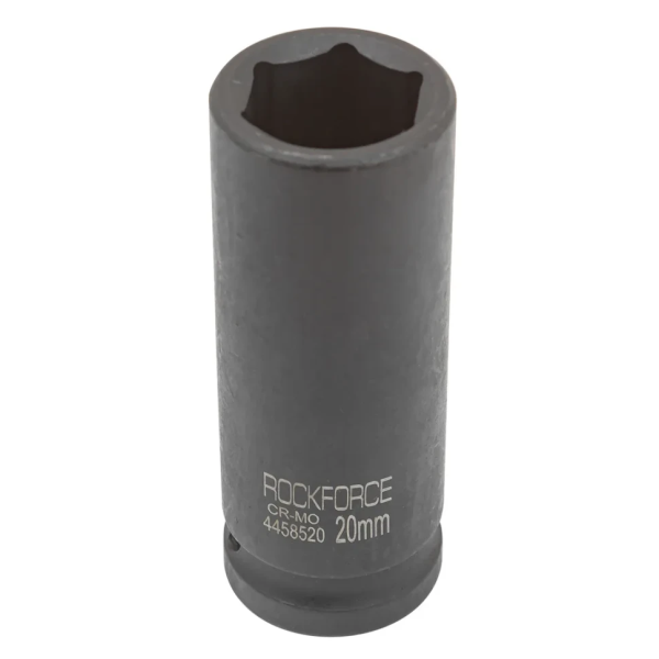 Головка торцевая ударная глубокая 20мм (6гр.), 1/2'' RockFORCE RF-4458520 — фото товара на remkola.by