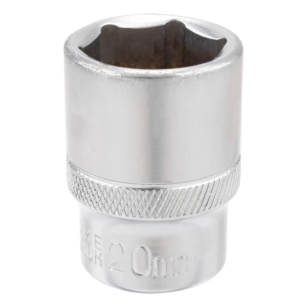 Головка торцевая 20мм (6гр.), 1/2'' RockFORCE LIGHT RF LIGHT-54520 короткая, неглубокая — фото товара на remkola.by