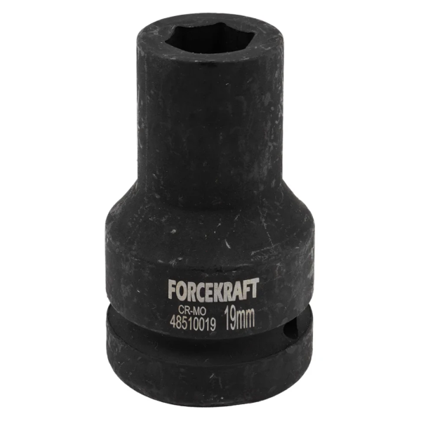 Головка ударная торцевая глубокая 19мм (6гр.), 1'' FORCEKRAFT FK-48510019 — фото товара на remkola.by