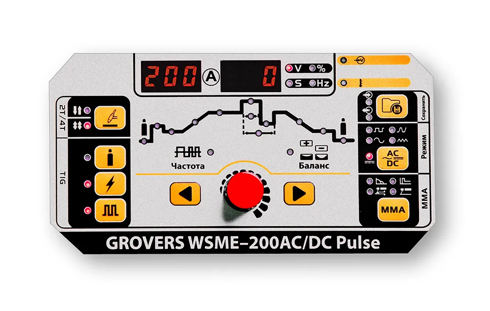 Сварочный инвертор GROVERS WSME-200W AC/DC Pulse — детальное фото оборудования для СТО на remkola.by