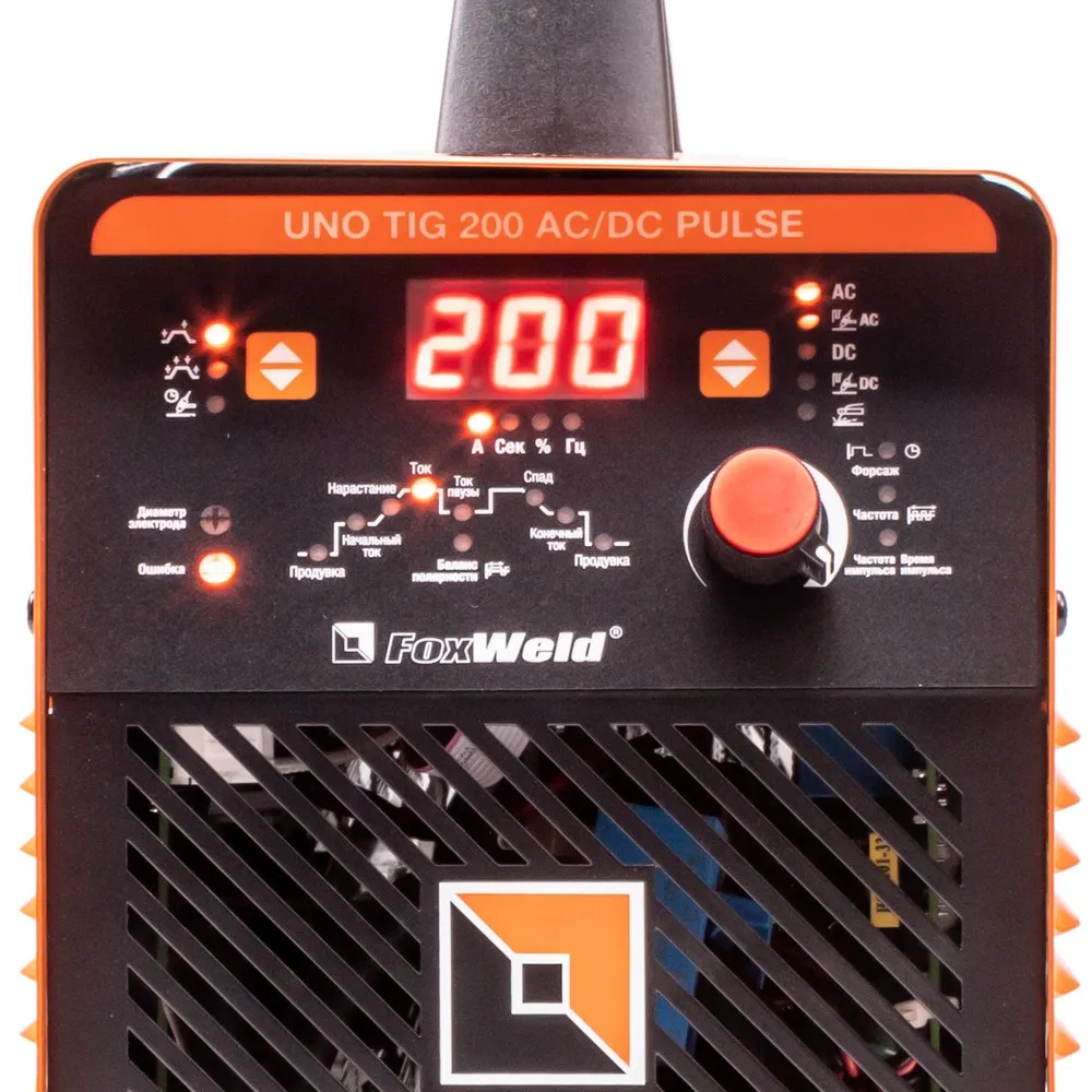 Аппарат аргонодуговой сварки Foxweld UNO TIG 200 AC/DC PULSE — детальное фото оборудования для СТО на remkola.by