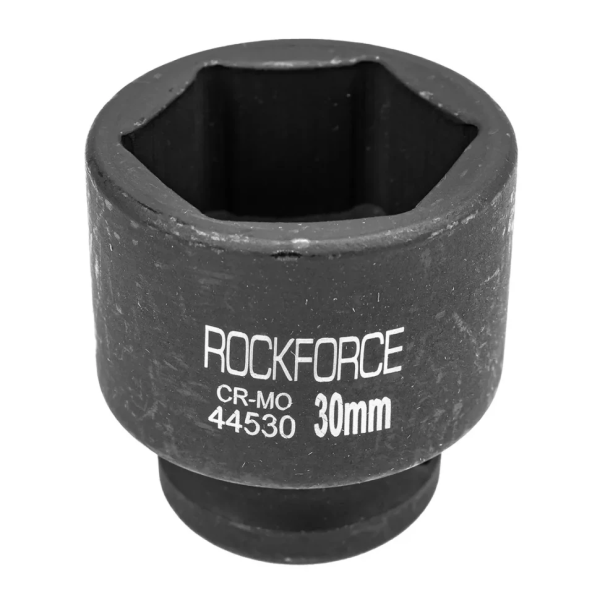 Головка ударная торцевая 30мм (6гр.), 1/2'' RockFORCE RF-44530 неглубокая — фото товара на remkola.by