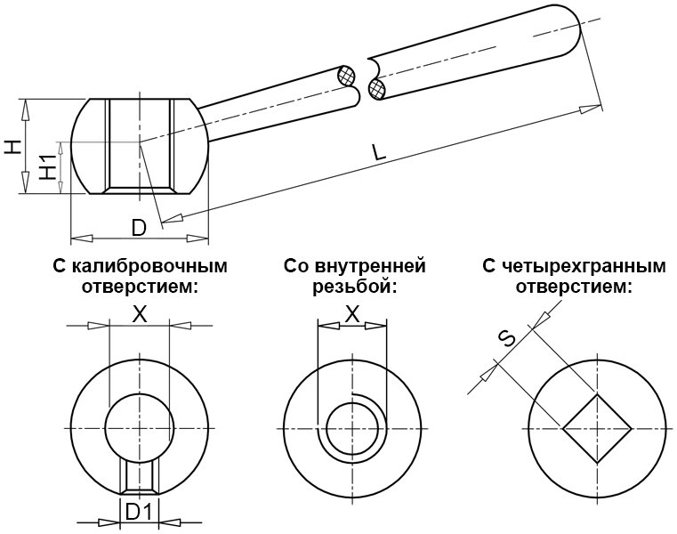 A51006 Рукоятки зажимные конические из стали хромированные — детальное фото оборудования для СТО на remkola.by