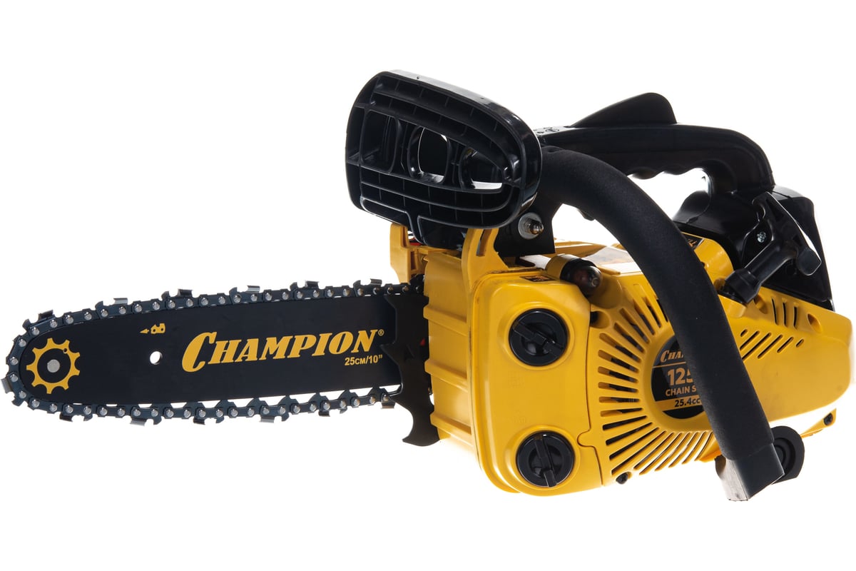 Пила цепная бензиновая CHAMPION 125T-10" ( 0,7кВт.,3/8"-1,3-40Е , 25,4см.куб., CDI, 12000об/мин.) — детальное фото оборудования для СТО на remkola.by