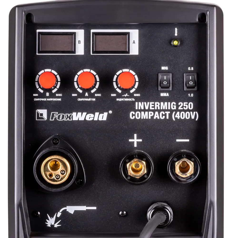 Сварочный полуавтомат Foxweld Invermig 250 Compact (400V) — детальное фото оборудования для СТО на remkola.by