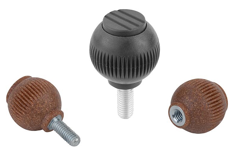 K0253 Ручки круглые NATURE grip с рифлением