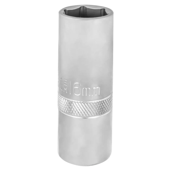 Головка свечная 16мм 1/2''(6гр.) RockFORCE LIGHT RF LIGHT-807416 неглубокая — фото товара на remkola.by