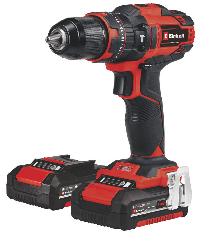 Шуруповерт ударный аккум. Einhell TE-CD 18/40 Li-i + 64 (2x2.0 Ah) — детальное фото оборудования для СТО на remkola.by