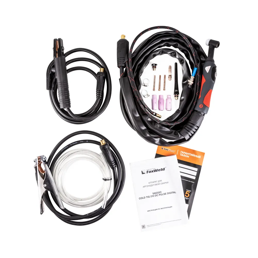 Аппарат аргонодуговой сварки Foxweld SAGGIO COLD TIG 210 DC PULSE DIGITAL — детальное фото оборудования для СТО на remkola.by