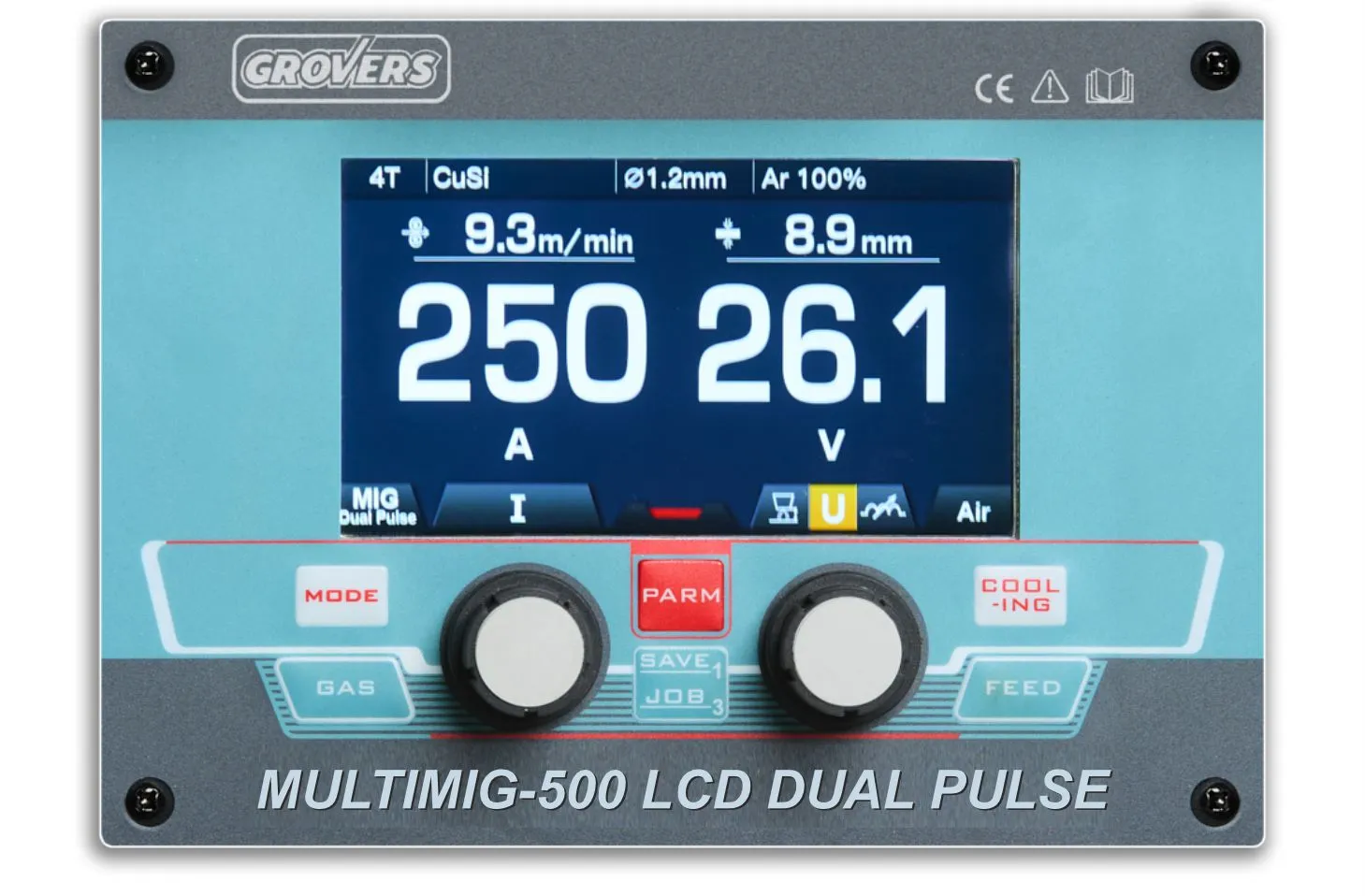 Сварочный полуавтомат Grovers MULTIMIG-500LCD DUAL PULSE — детальное фото оборудования для СТО на remkola.by