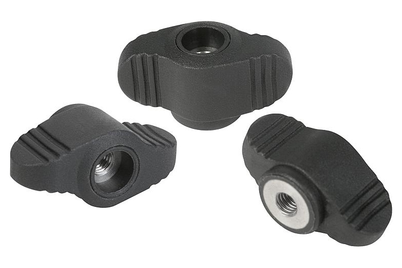 K0658 Ручки барашки NOVO grip со сквозной резьбой маленькие