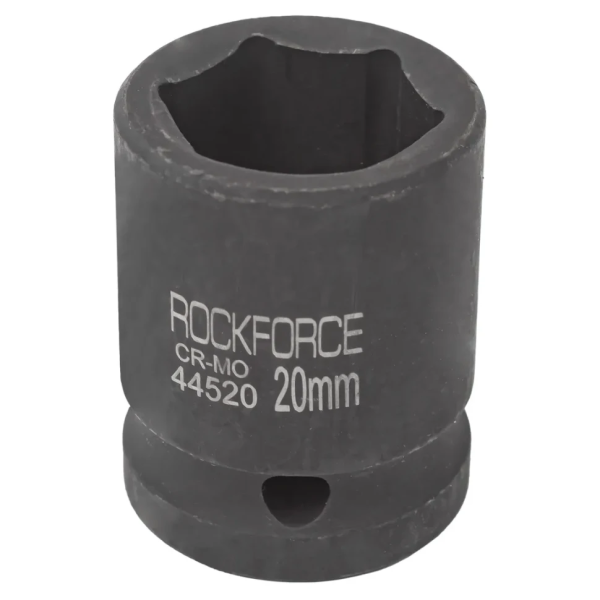 Головка ударная торцевая 20мм (6гр.), 1/2'' RockFORCE RF-44520 неглубокая — фото товара на remkola.by