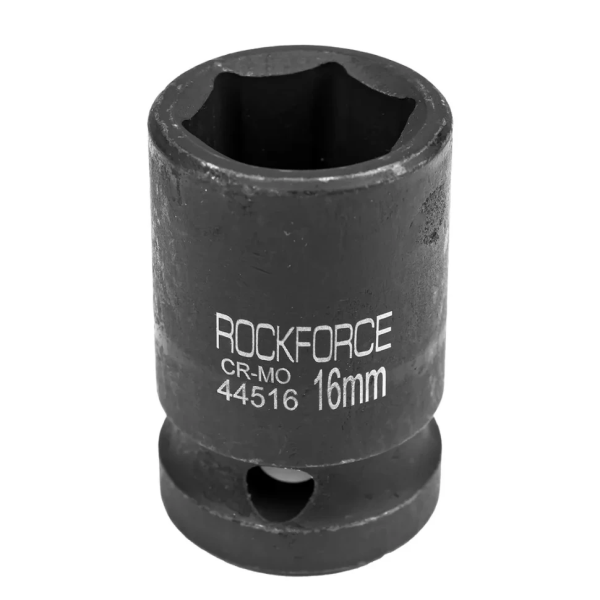 Головка ударная торцевая 16мм (6гр.), 1/2'' RockFORCE RF-44516 неглубокая — фото товара на remkola.by