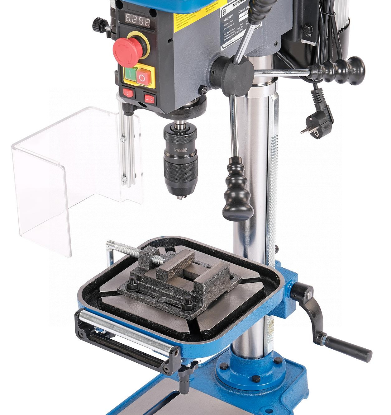 Станок сверлильный с тисками, 500 Вт, 16 мм, вариатор скорости — детальное фото оборудования для СТО на remkola.by