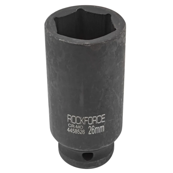 Головка торцевая ударная глубокая 26мм (6гр.), 1/2'' RockFORCE RF-4458526 — фото товара на remkola.by