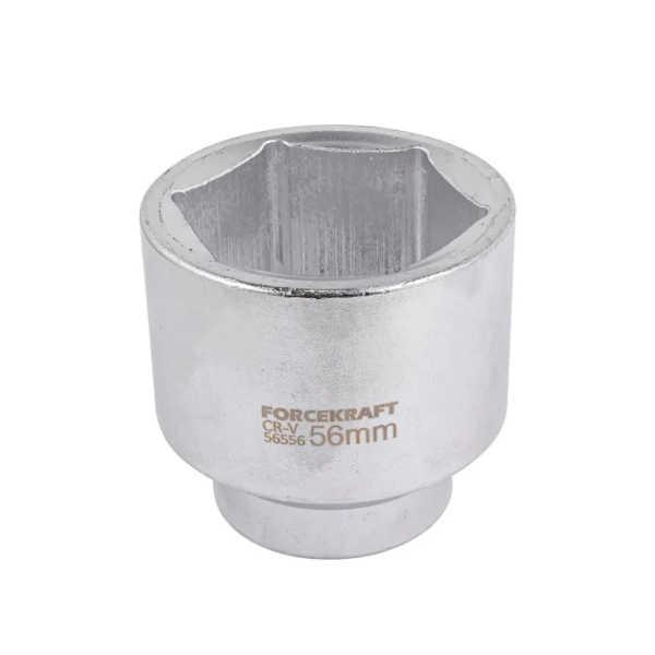 Головка торцевая неглубокая короткая 56мм (6гр.), 3/4'' FORCEKRAFT FK-56556 — фото товара на remkola.by