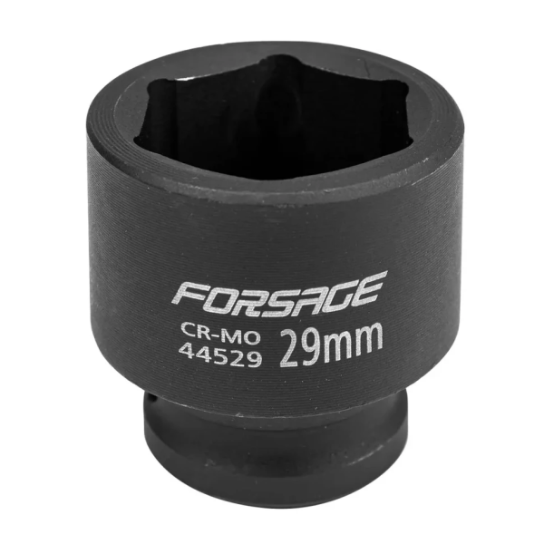 Головка ударная торцевая 29мм (6гр.), 1/2'' Forsage F-44529 неглубокая — фото товара на remkola.by
