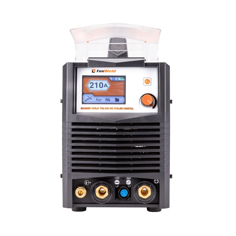 Аппарат аргонодуговой сварки Foxweld SAGGIO COLD TIG 210 DC PULSE DIGITAL — детальное фото оборудования для СТО на remkola.by