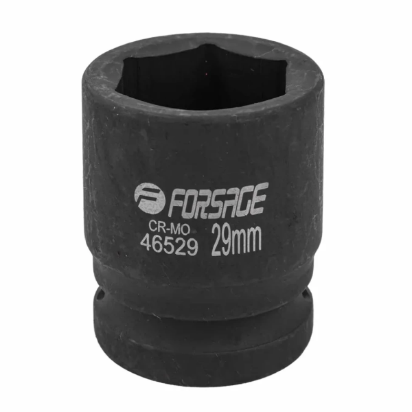 Головка ударная неглубокая короткая торцевая 29мм (6гр.), 3/4'' Forsage F-46529 — фото товара на remkola.by