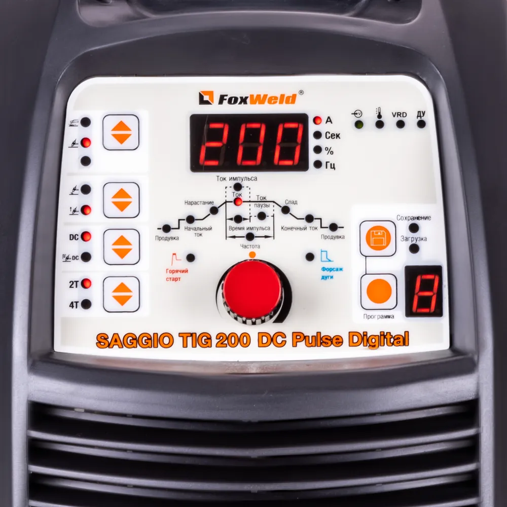 Аппарат аргонодуговой сварки Foxweld SAGGIO TIG 200 DC Pulse Digital — детальное фото оборудования для СТО на remkola.by