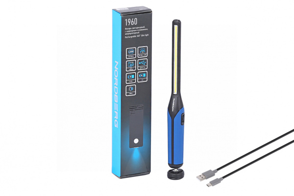 Фонарь светодиодный, с шарнирным основанием, аккумуляторный — фото товара на remkola.by