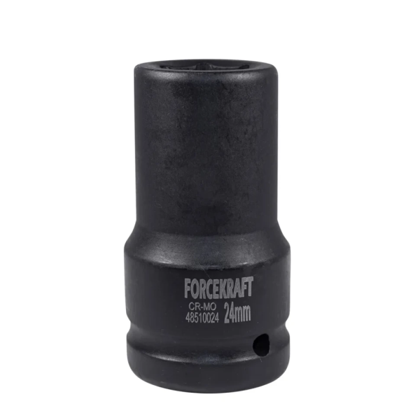 Головка ударная торцевая глубокая 24мм (6гр.), 1'' FORCEKRAFT FK-48510024 — фото товара на remkola.by