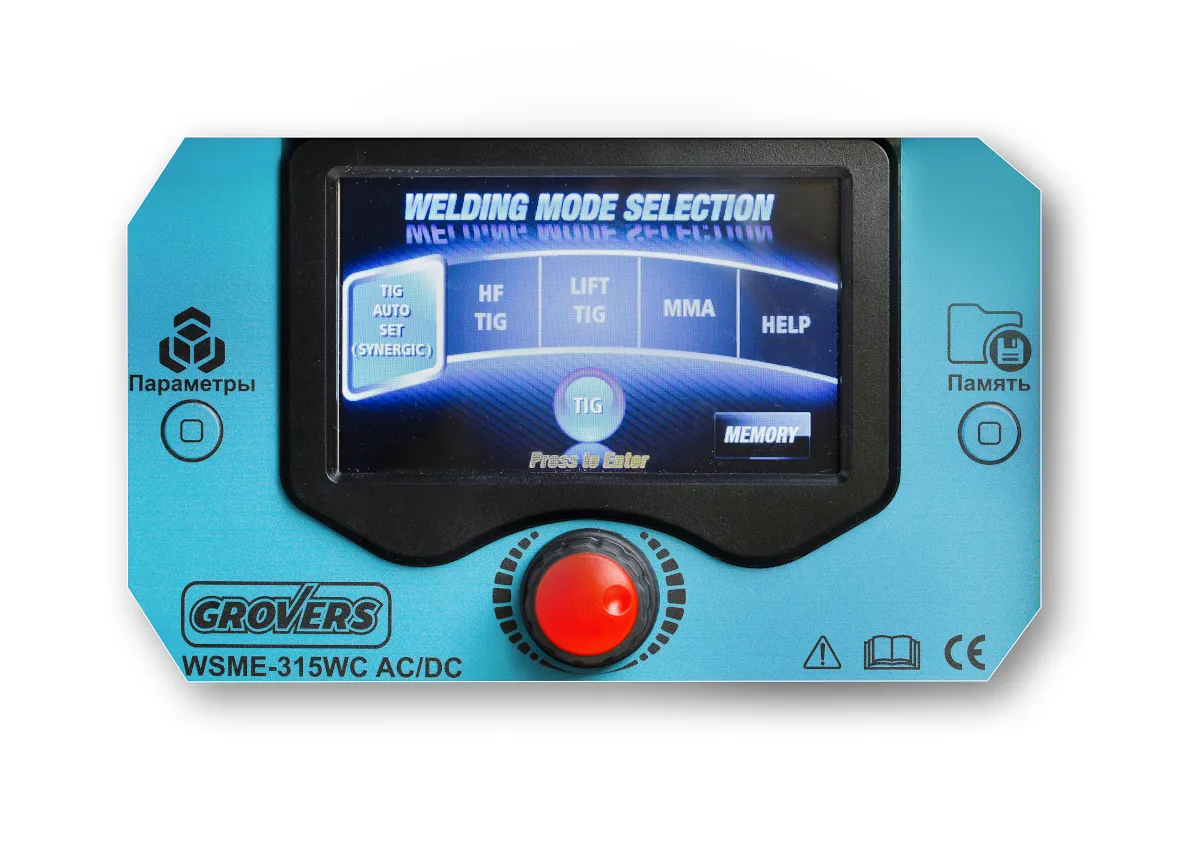 Сварочный инвертор GROVERS WSME-315 WC AC/DC Pulse (LCD) — детальное фото оборудования для СТО на remkola.by