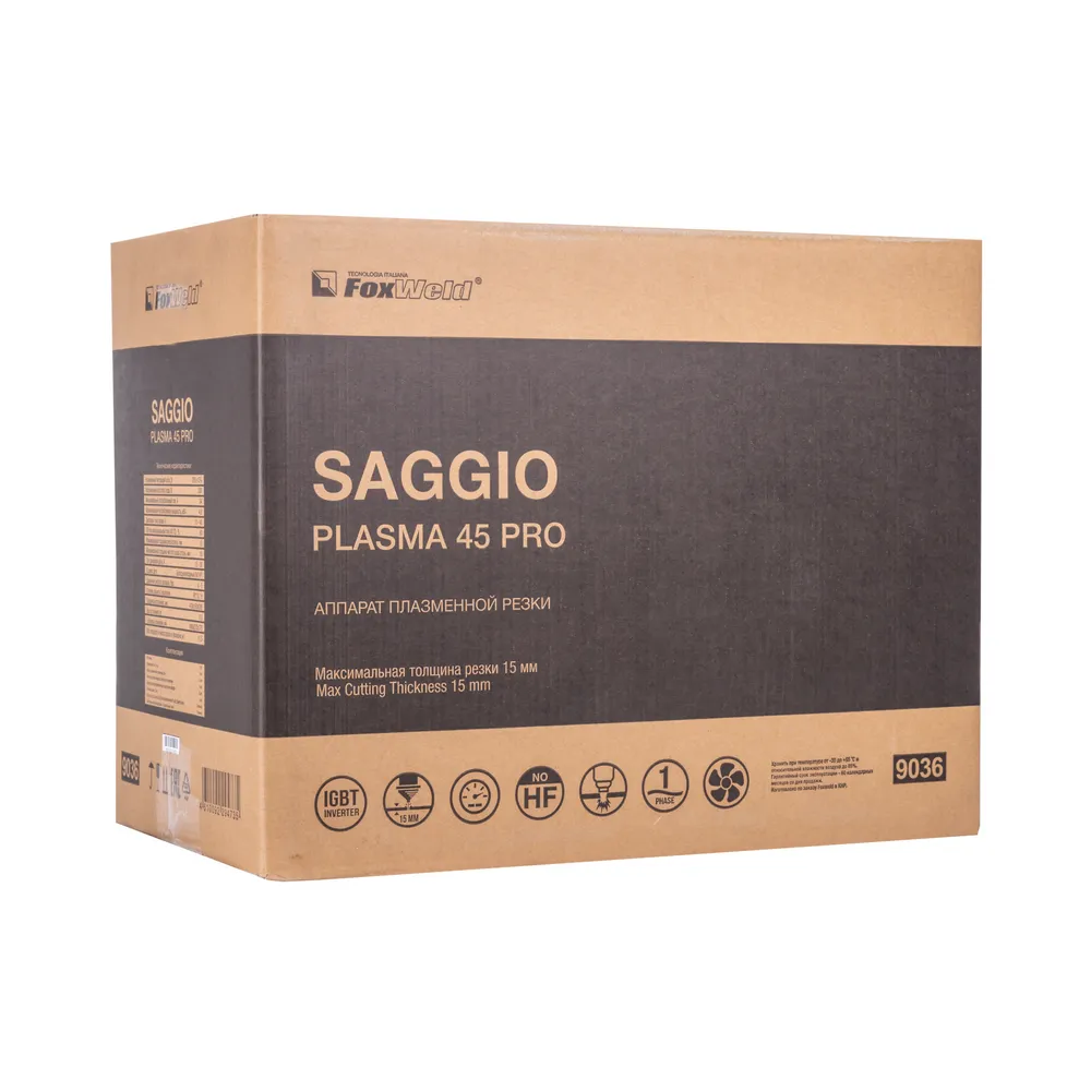 Аппарат плазменной резки FOXWELD SAGGIO PLASMA 45 PRO — детальное фото оборудования для СТО на remkola.by