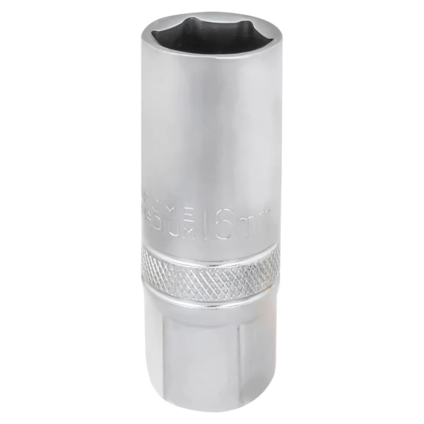 Головка свечная 16мм (6гр.), 3/8'' RockFORCE LIGHT RF LIGHT-807316 неглубокая — фото товара на remkola.by
