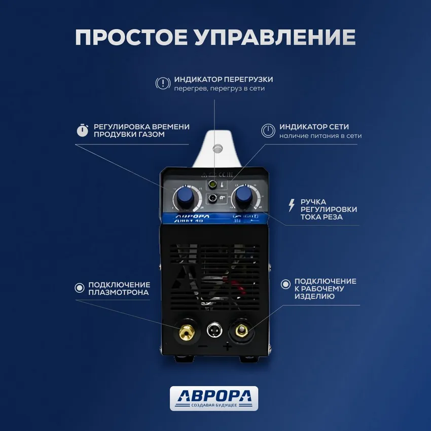 Аппарат плазменной резки Аврора Джет 40 — детальное фото оборудования для СТО на remkola.by