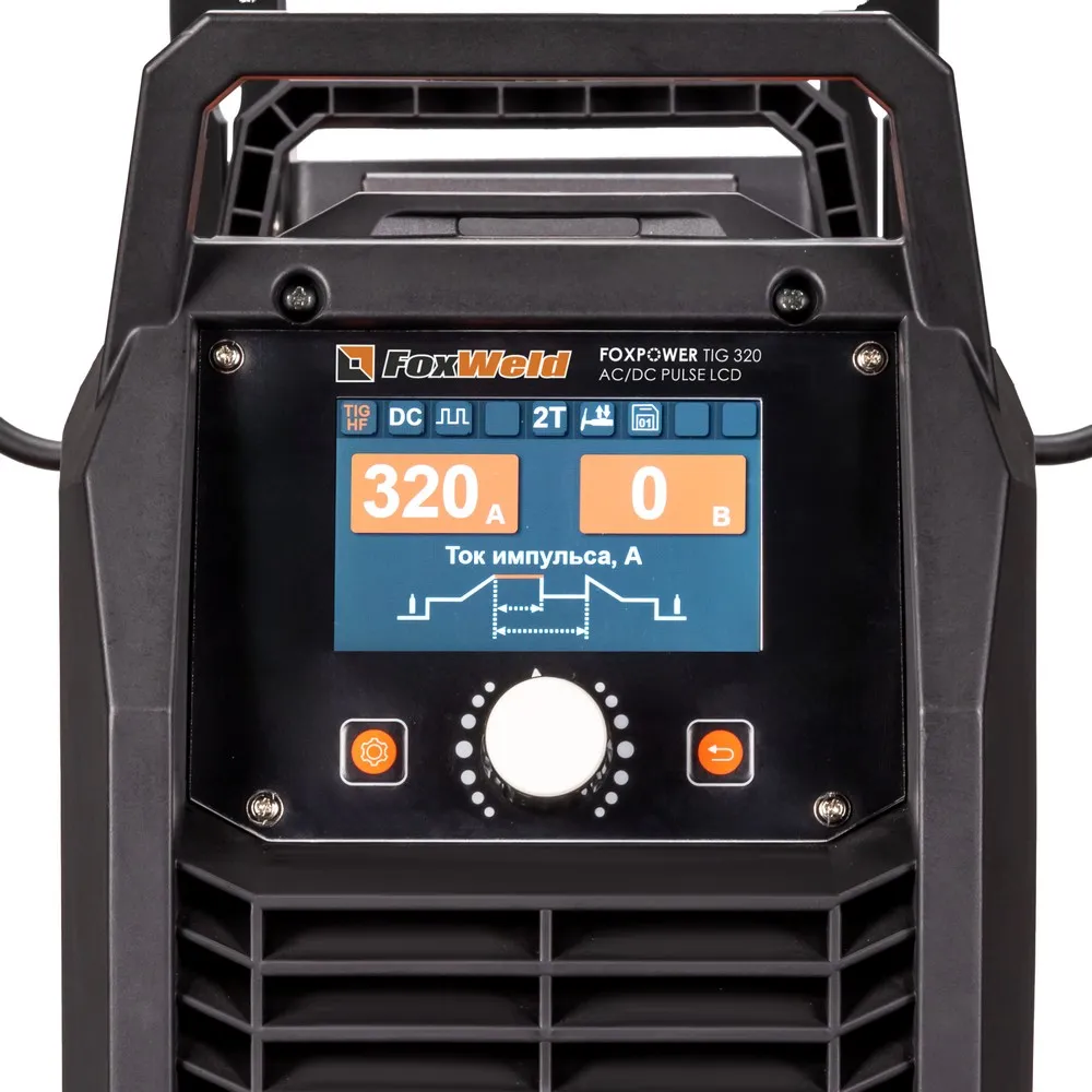 Аппарат аргонодуговой сварки FOXPOWER TIG 320 AC/DC PULSE LCD с блоком жидкостного охлаждения  COOL-1 MT и тележкой  MT-1 FoxWeld 1498 — детальное фото оборудования для СТО на remkola.by