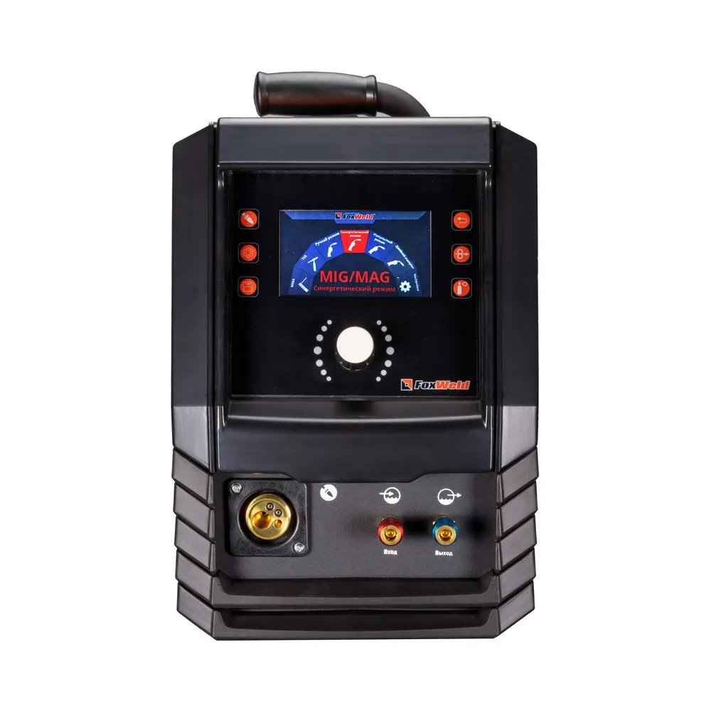 Сварочный полуавтомат FOXPOWER MIG 350 DP LCD  с БЖО и тележкой FoxWeld 1506 — детальное фото оборудования для СТО на remkola.by