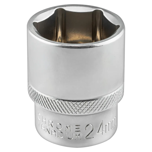 Головка торцевая 24мм (6гр.), 1/2'' RockFORCE LIGHT RF LIGHT-54524 короткая, неглубокая — фото товара на remkola.by