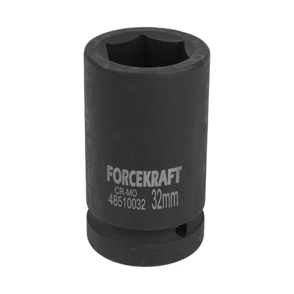 Головка ударная торцевая глубокая 32мм (6гр.), 1'' FORCEKRAFT FK-48510032 — фото товара на remkola.by