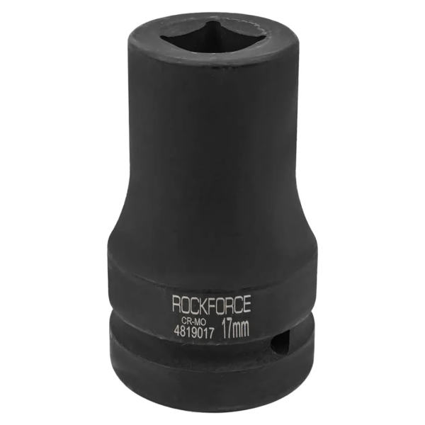 Головка ударная для футорки 1'', 17мм (4гр.) RockFORCE RF-4819017 неглубокая — фото товара на remkola.by