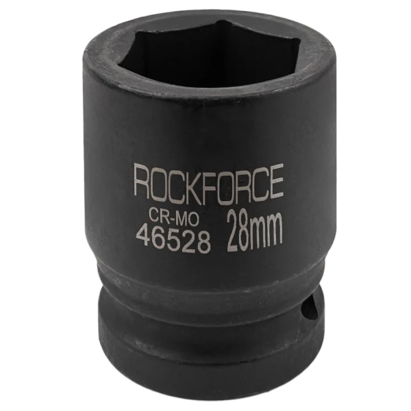 Головка ударная неглубокая короткая торцевая 28мм (6гр.), 3/4'' RockFORCE RF-46528 — фото товара на remkola.by