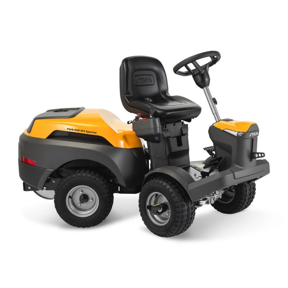 Газонокосилка бензиновая с сиденьем STIGA Park 500 WX (Honda) — детальное фото оборудования для СТО на remkola.by