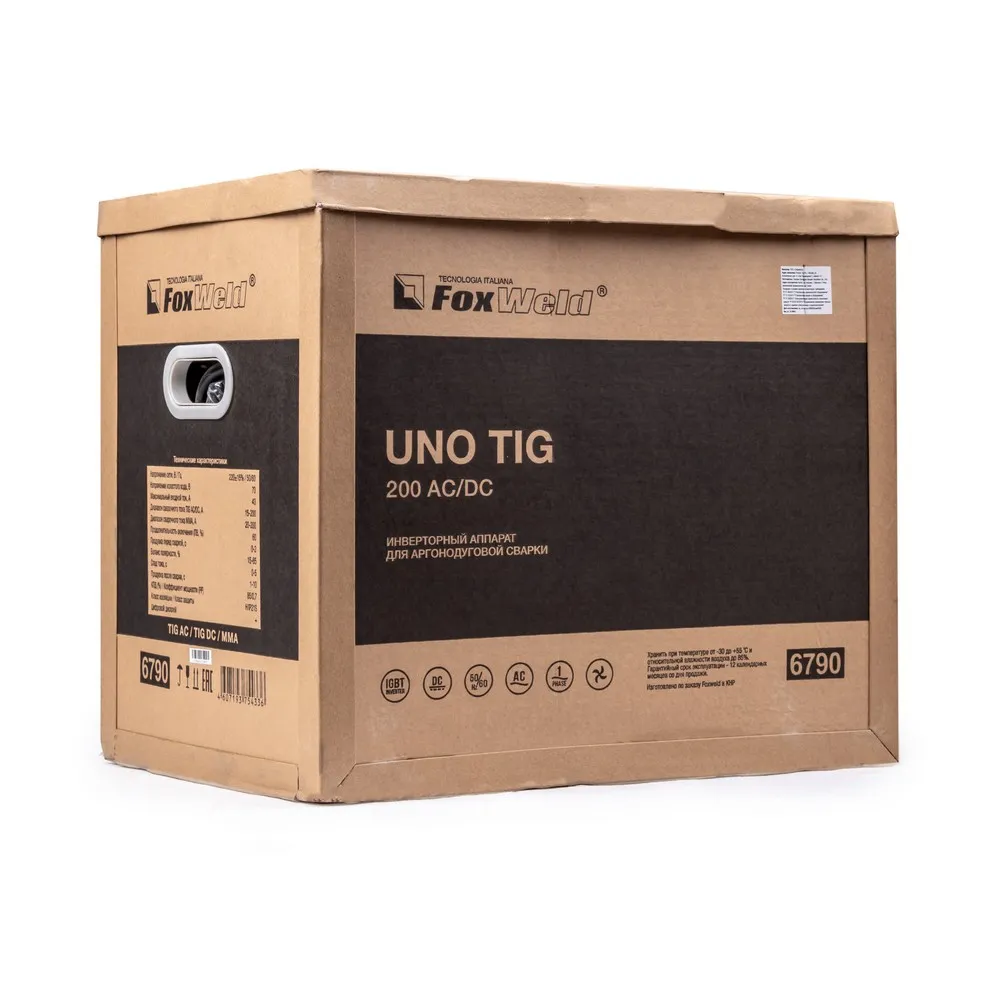 Аппарат аргонодуговой сварки Foxweld UNO TIG 200 AC/DC — детальное фото оборудования для СТО на remkola.by