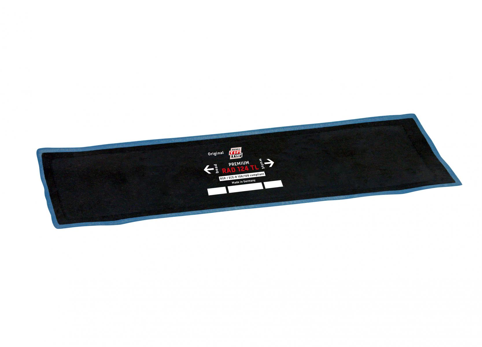 Пластырь радиальный RAD 124TL PREMIUM 220х75мм, 2 слоя корда (упак. 10 шт)