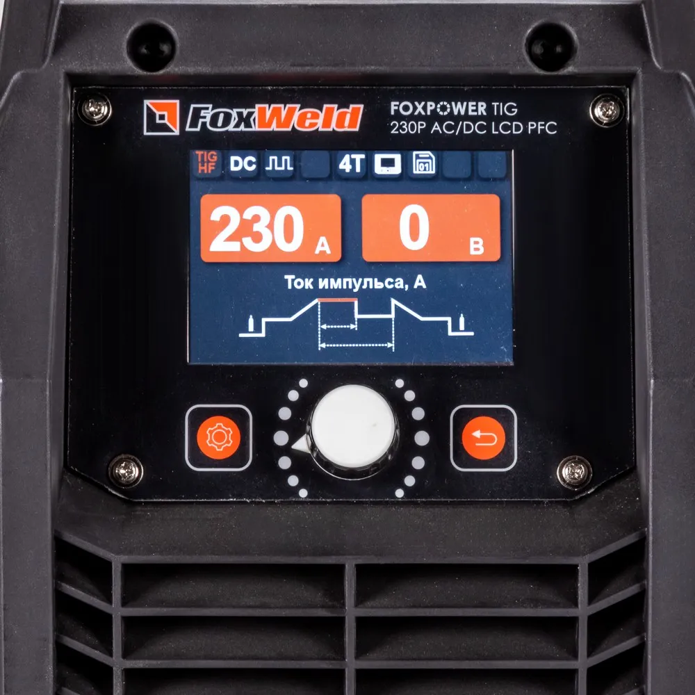Аппарат аргонодуговой сварки FOXPOWER TIG 230P AC/DC LCD PFC FoxWeld 1497 — детальное фото оборудования для СТО на remkola.by