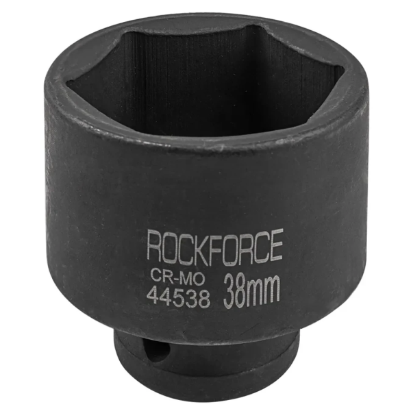 Головка ударная торцевая 38мм (6гр.), 1/2'' RockFORCE RF-44538 неглубокая — фото товара на remkola.by