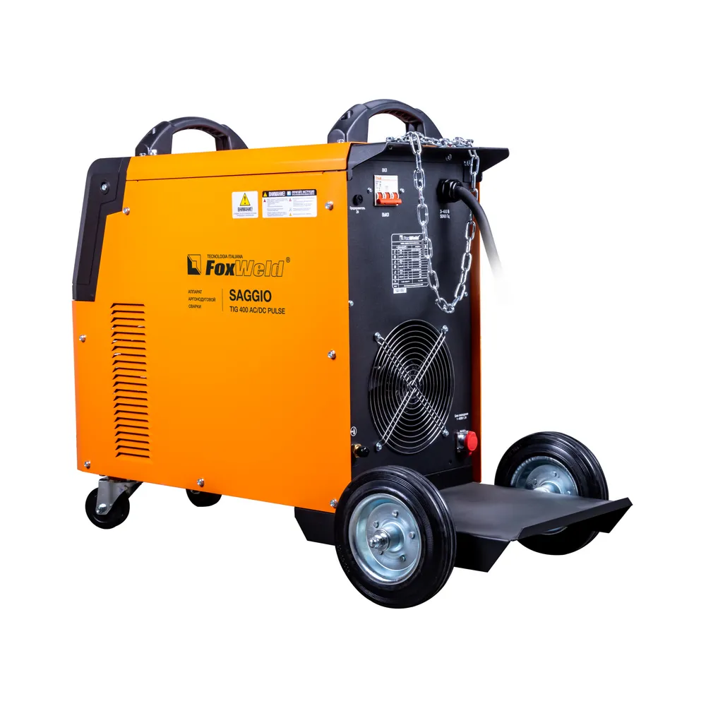 Сварочный аппарат аргонодуговой сварки FOXWELD SAGGIO TIG 400 AC/DC PULSE — детальное фото оборудования для СТО на remkola.by