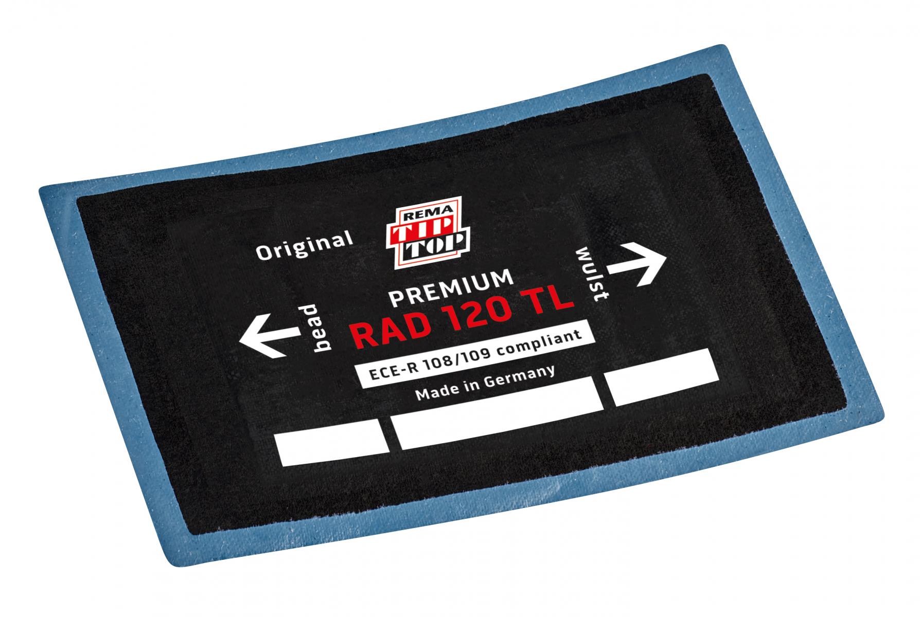 Пластырь радиальный RAD 120TL PREMIUM 125х80мм, 2 слоя корда, упак. 10 шт.