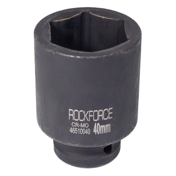 Головка ударная торцевая глубокая 40мм (6гр.), 1'' RockFORCE RF-48510040 — фото товара на remkola.by